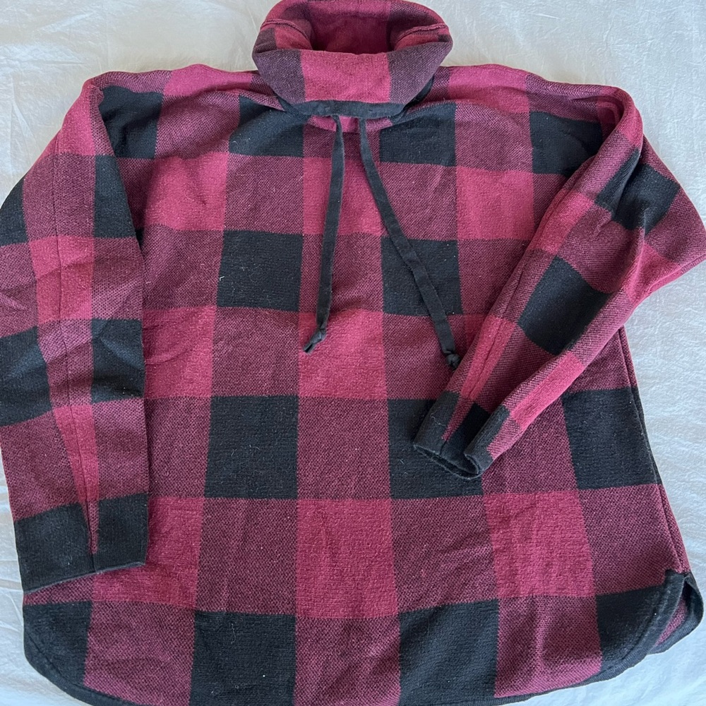 Ladies buffalo plaid sweater